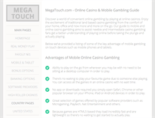 Tablet Screenshot of megatouch.com